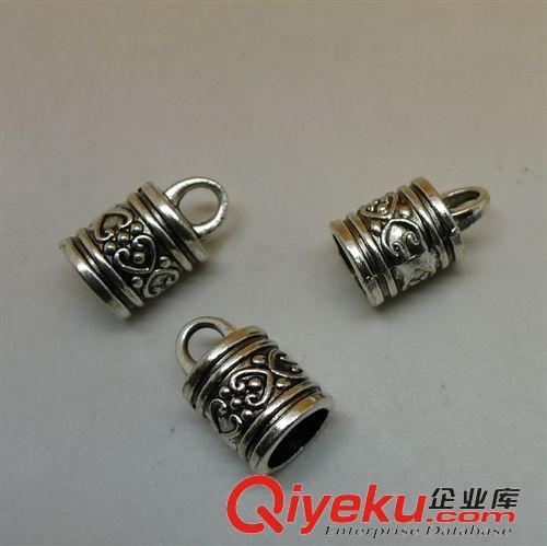 OT扣/合金扣 A5552皮繩扣 50個/包2.3克10x16mm,孔7mm古銀色合金飾品配件