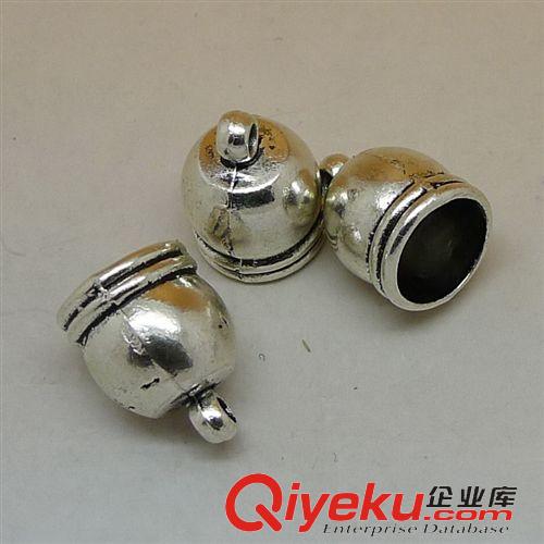 OT扣/合金扣 A5552皮繩扣 50個/包2.3克10x16mm,孔7mm古銀色合金飾品配件