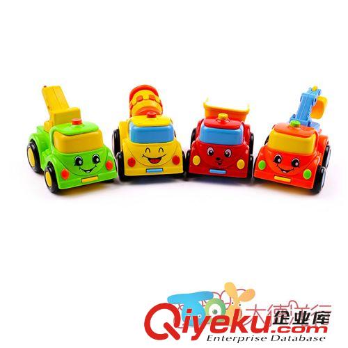 益智玩具 可選款 笑臉工程車 慣性車 色彩鮮艷 光滑厚實 兒童玩具車0.原始圖片2