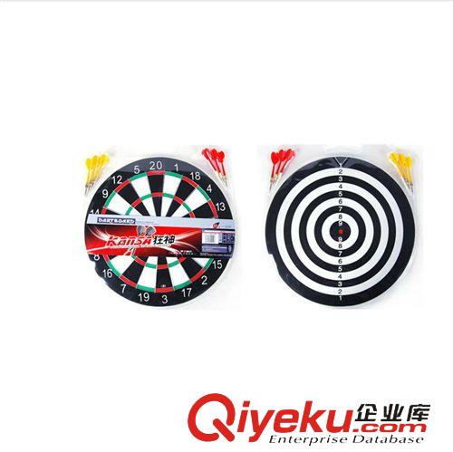 體育用品 廠家直銷 批發(fā)狂神17寸飛鏢盤套裝 兩面兩用飛標(biāo)盤飛鏢靶送6支鏢