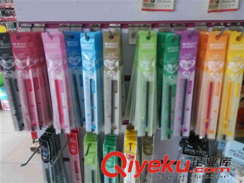 書寫工具 廠家直銷 批發晨光彩色0.38中性筆替芯 全針管水筆芯 可印LOGO原始圖片3