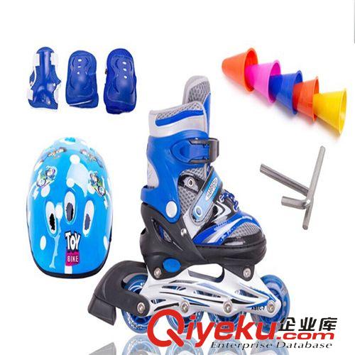 熱銷 新品上市 快樂之星全軟全閃 兒童溜冰鞋全套裝 可調直排溜冰鞋 旱冰鞋 批發