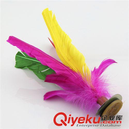 體育 毽球  比賽專用大花毽 彩色毽球 彩色毽子 休閑鍵球 卡通花花毽子原始圖片3