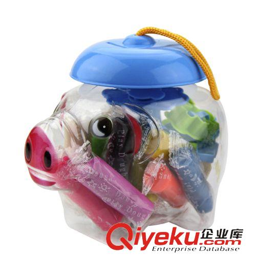 其他 橡皮泥彩泥寶寶益智泥巴送金豬儲蓄罐一個彩泥原始圖片3