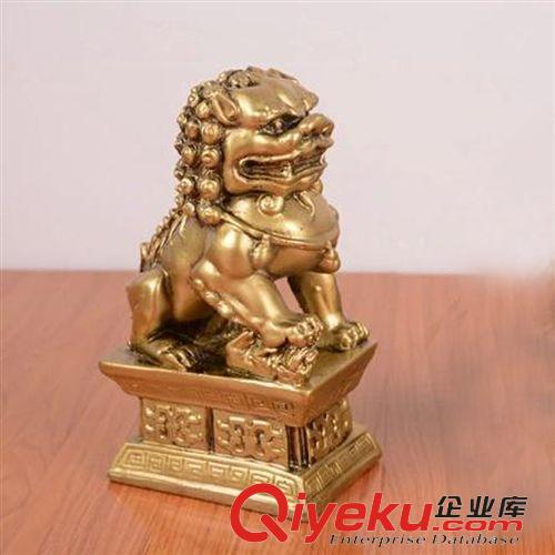 工艺礼品 10元店工艺热卖 铜狮子 门神工艺品 出入平安 四季平安 门店摆件