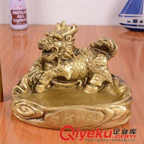 工藝禮品 10元工藝熱賣 麒麟煙灰缸 時(shí)尚創(chuàng)意家居裝飾擺件工藝品 前臺(tái)擺飾