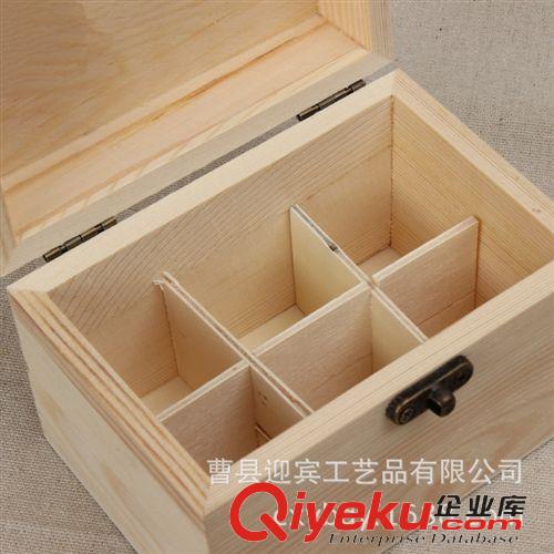 包裝木盒 家居用品 田園風首飾盒 6格收納盒桌面zakka雜物收納盒木質收納盒