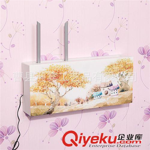 木制工藝品 曹縣廠家直銷 木盒木質路由器裝飾品墻上掛飾 風景圖~定制原始圖片2