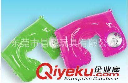 PVC充氣枕頭 PVC充氣枕頭 帶收音機播放功能充氣枕 現模生產
