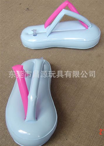 PVC充氣玩具 直銷多款優(yōu)質(zhì)pvc充氣拖鞋  PVC 吹氣廣告拖鞋