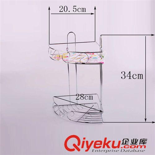 不銹鋼系列 廠(chǎng)家供應(yīng) 廚房用品 225不銹鋼雙層架廚房掛架 精品廚具原始圖片2