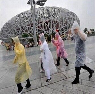 骑行包包   自行车山地车男女通用一次性雨衣雨披皮筋带帽 骑行旅行旅游必备