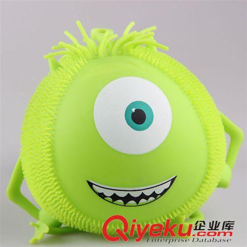 熱銷產(chǎn)品 新款兒童發(fā)光玩具 大眼怪卡通軟膠香味發(fā)光毛毛球 壓力發(fā)泄玩具球原始圖片2
