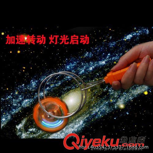 熱銷產(chǎn)品 魔力飛轉(zhuǎn)陀螺 慣性 磁力手搖 閃光發(fā)光手轉(zhuǎn)動陀螺 熱賣夏日玩具原始圖片2