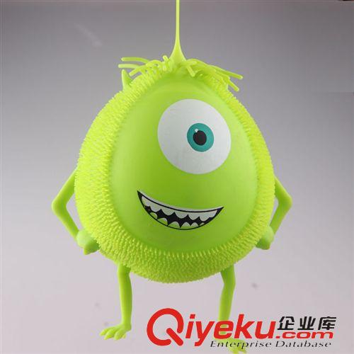 發(fā)光發(fā)泄玩具 小黃人閃光毛毛球 小號彈力兒童發(fā)光玩具 神偷奶爸毛毛球發(fā)泄玩具
