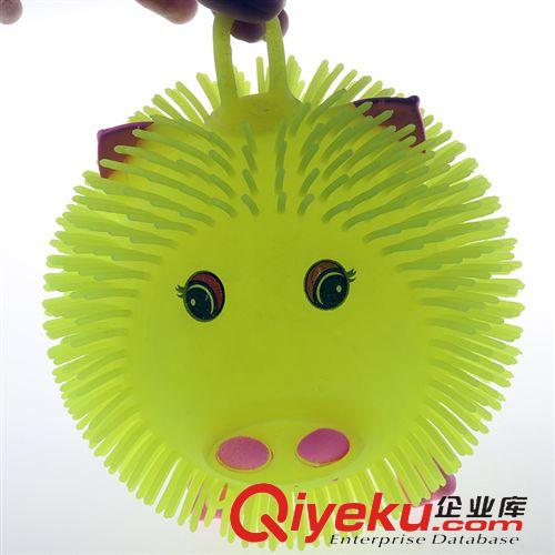 發(fā)光發(fā)泄玩具 地攤熱銷 短毛豬密毛閃光毛毛球 七彩發(fā)光彈力軟膠球 發(fā)泄玩具原始圖片2