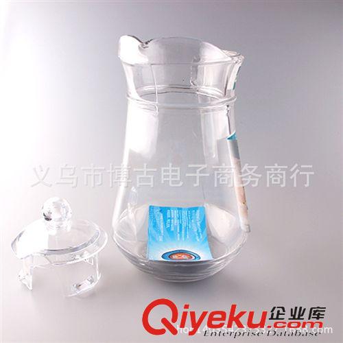 工藝品 1.3L透明玻璃鴨嘴壺耐熱涼水壺 冷水壺 果汁壺批發熱銷 廠家直銷原始圖片2