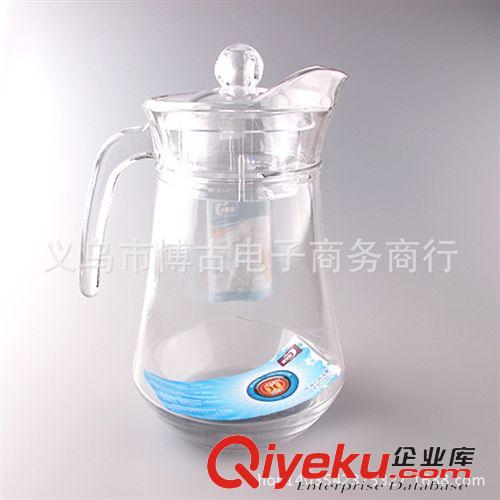 工藝品 1.3L透明玻璃鴨嘴壺耐熱涼水壺 冷水壺 果汁壺批發熱銷 廠家直銷原始圖片3