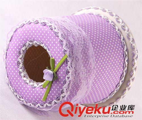 工藝品 廠家供應(yīng)批發(fā)田園風(fēng)紙巾抽 布藝圓形紙巾盒 抽紙盒原始圖片2