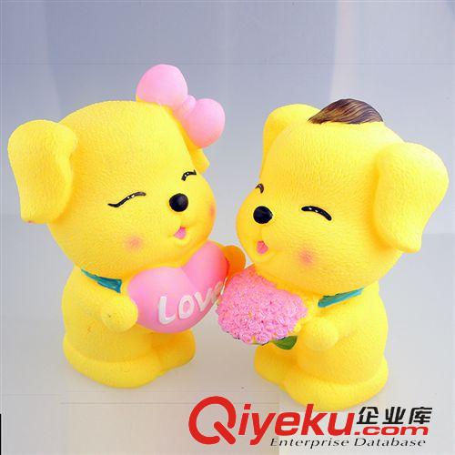 工藝品 廠家直銷 質量{zh0} 創(chuàng)意儲錢罐 卡通情侶存錢罐 情侶狗存錢罐原始圖片2