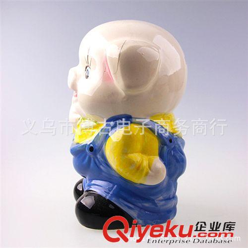 工藝品 學生豬 背帶褲麥兜豬豬豬俠搪膠存錢罐 家居飾品節(jié)日禮品原始圖片3