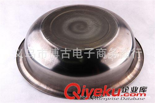 戶外用品 不銹鋼反邊面盆批發40cm有磁洗臉盆洗菜盆湯盆和面盆熱賣熱銷原始圖片3