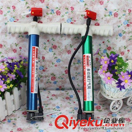 五金工具 摩托車氣筒 便攜式 打氣筒 短氣筒 雙頭氣筒  高壓氣筒