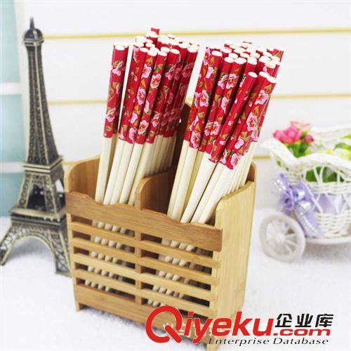 廚房用品 酒店筷子家用花筷 印花筷大包筷子十元店貨源原始圖片3