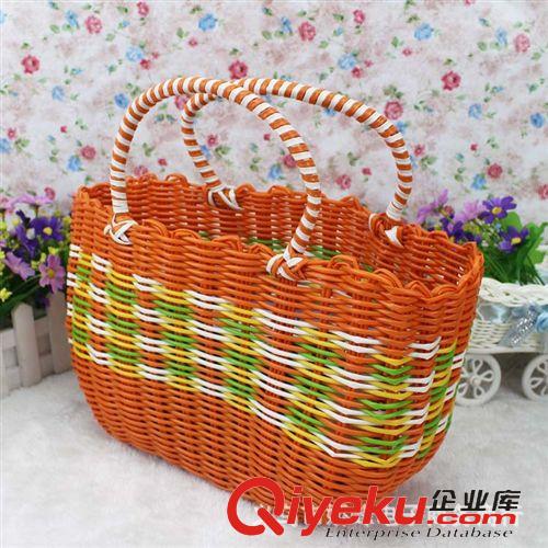 廚房用品 購物籃 編織籃 菜籃  老年人購物提籃 收納籃