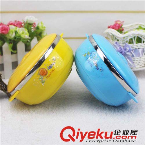 廚房用品 不銹鋼隔熱碗 帶耳卡通碗 十元店精品貨源原始圖片2