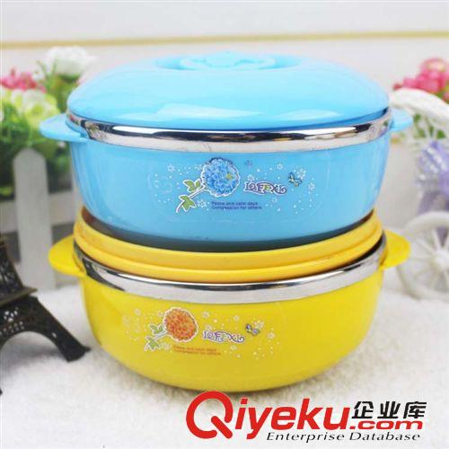 廚房用品 不銹鋼隔熱碗 帶耳卡通碗 十元店精品貨源原始圖片3
