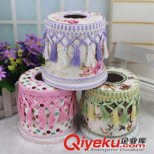 收納用品 圓紙巾盒  創意紙巾盒  花邊紙抽原始圖片3