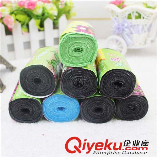 收納用品 8個(gè)黑色垃圾袋連卷垃圾袋 十元店垃圾袋原始圖片3