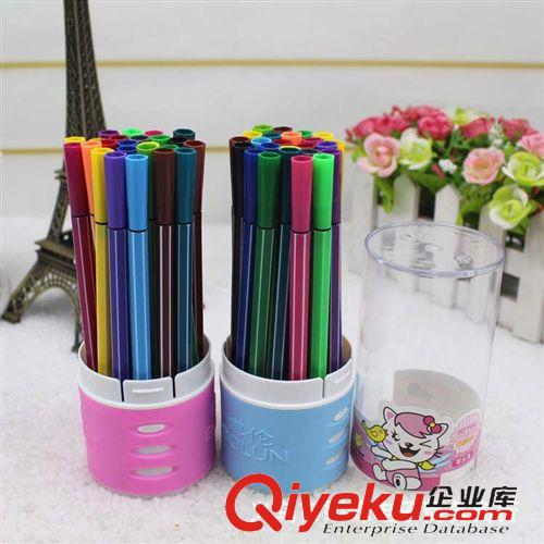 文體用品 兒童繪畫彩筆 24色彩筆 文具店貨源原始圖片2