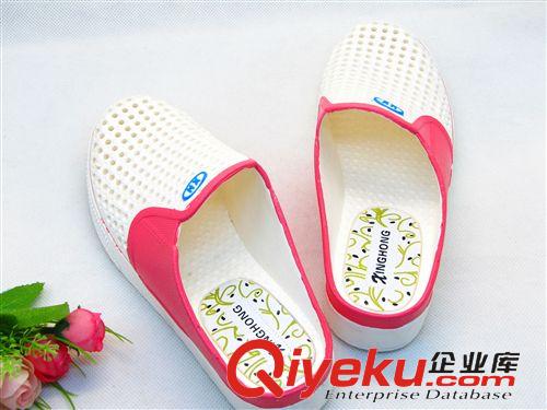 夏季熱賣 夏涼拖鞋男女松糕鳥巢包頭居家防滑洞洞鞋十元店貨源義烏批發原始圖片2