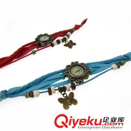每月新品 韓國(guó)時(shí)尚復(fù)古手表 手工編織手鏈表  義烏精品批發(fā)  十元店貨源原始圖片2