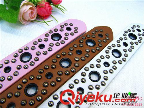 腰帶 女針扣寬腰帶柳釘女士韓版時尚百搭皮帶 9.9 十元店貨源百貨原始圖片3