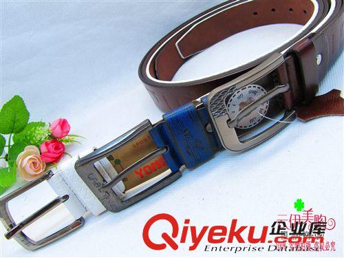 腰帶 PU皮男士腰帶時尚潮流男士皮帶 十元/9.9店貨源 百貨原始圖片2