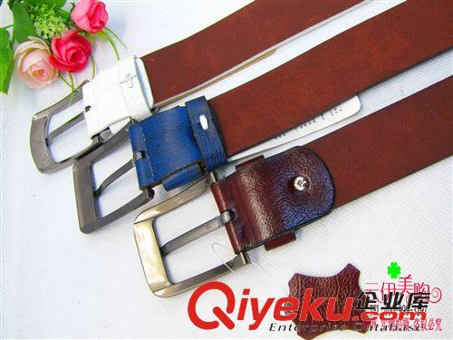 腰帶 PU皮男士腰帶時尚潮流男士皮帶 十元/9.9店貨源 百貨原始圖片3