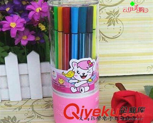 文體用品 兒童涂鴉筆套裝 水彩筆可水洗 24色裝 9.9 十元店貨源 百貨原始圖片2
