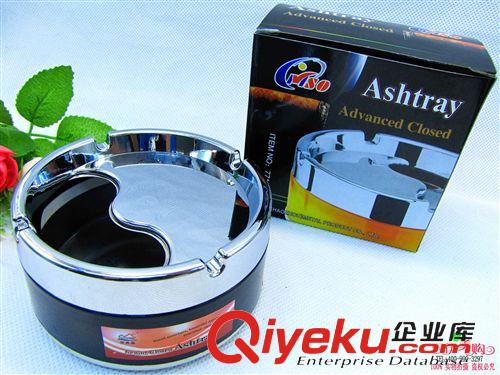 文體用品 gd帶蓋旋轉煙灰缸不銹鋼煙灰缸密封式煙灰缸9.9十元店貨源百貨原始圖片2
