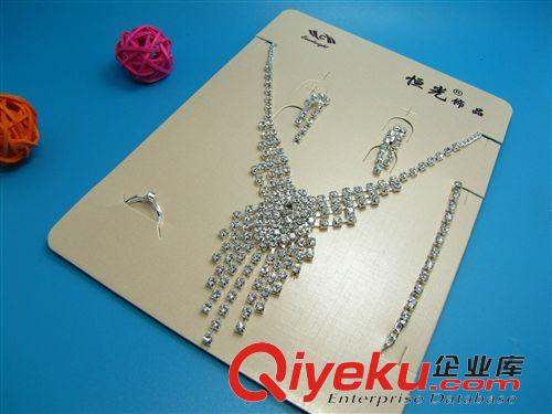 毛衣鏈、項(xiàng)鏈、手鏈?zhǔn)骤C、腳鏈 新娘影樓項(xiàng)鏈套裝  婚紗配飾四件套  9.9十元店貨源 義烏精品批發(fā)原始圖片2