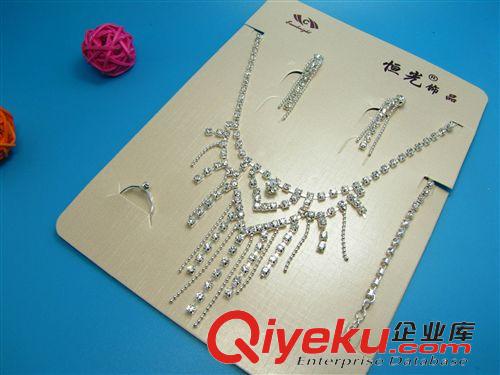 毛衣鏈、項(xiàng)鏈、手鏈?zhǔn)骤C、腳鏈 新娘影樓項(xiàng)鏈套裝  婚紗配飾四件套  9.9十元店貨源 義烏精品批發(fā)原始圖片3