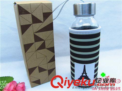 水杯 直銷布套水杯 卡通玻璃杯 9.9 十元店貨源 義烏精品杯子批發(fā)原始圖片2