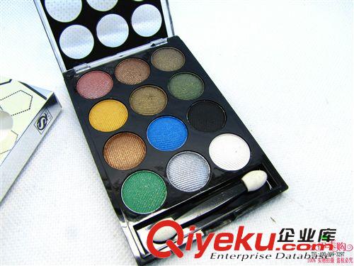 化妝類 12色眼影 任何膚質(zhì)眼影盤裸妝大地色彩妝 十元店貨源 義烏批發(fā)原始圖片2