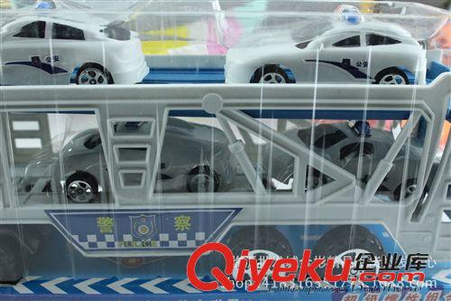 兒童玩具 警車玩具組合 4個警車玩具10元店貨源地攤9元9批發(fā)配送原始圖片2