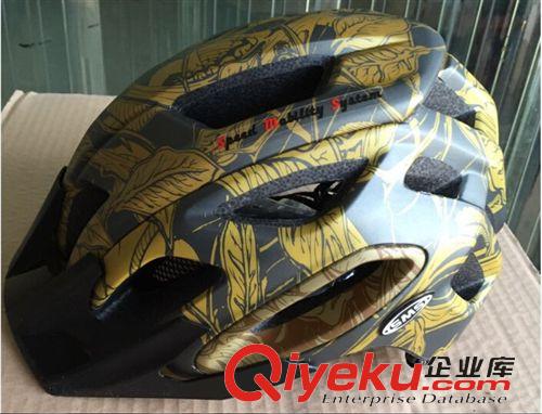 騎行頭盔 SMS S-191一體成型加護(hù)后腦山地自行車頭盔裝備戶外成人男女