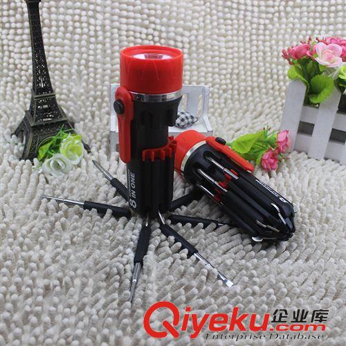 9.9元專區 【9.9貨源】帶燈多功能螺絲刀  五金工具 組合工具 10元店貨源原始圖片3