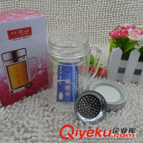 杯子 廠家批發 廣告禮品杯 雙層玻璃辦公杯 精品玻璃杯 10元店日用百貨原始圖片2