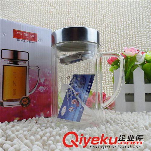 杯子 廠家批發 廣告禮品杯 雙層玻璃辦公杯 精品玻璃杯 10元店日用百貨原始圖片3
